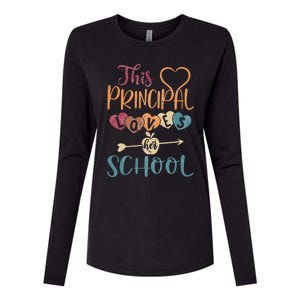 This Principal Loves Her School Teacher Funny Principal Womens Cotton Relaxed Long Sleeve T-Shirt