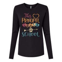 This Principal Loves Her School Teacher Funny Principal Womens Cotton Relaxed Long Sleeve T-Shirt