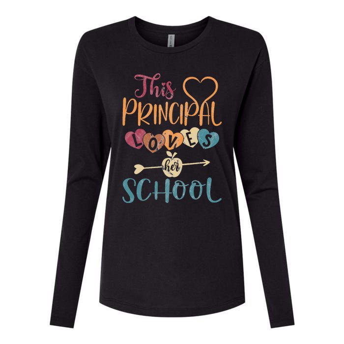 This Principal Loves Her School Teacher Funny Principal Womens Cotton Relaxed Long Sleeve T-Shirt