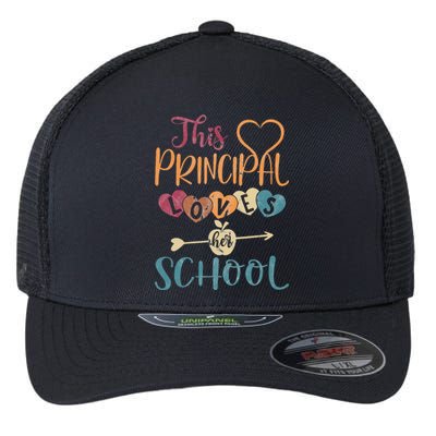 This Principal Loves Her School Teacher Funny Principal Flexfit Unipanel Trucker Cap