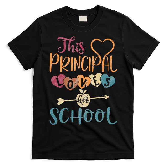 This Principal Loves Her School Teacher Funny Principal T-Shirt