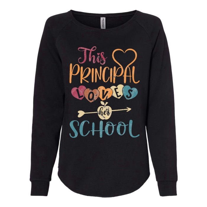 This Principal Loves Her School Teacher Funny Principal Womens California Wash Sweatshirt