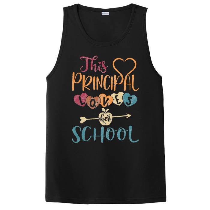 This Principal Loves Her School Teacher Funny Principal PosiCharge Competitor Tank