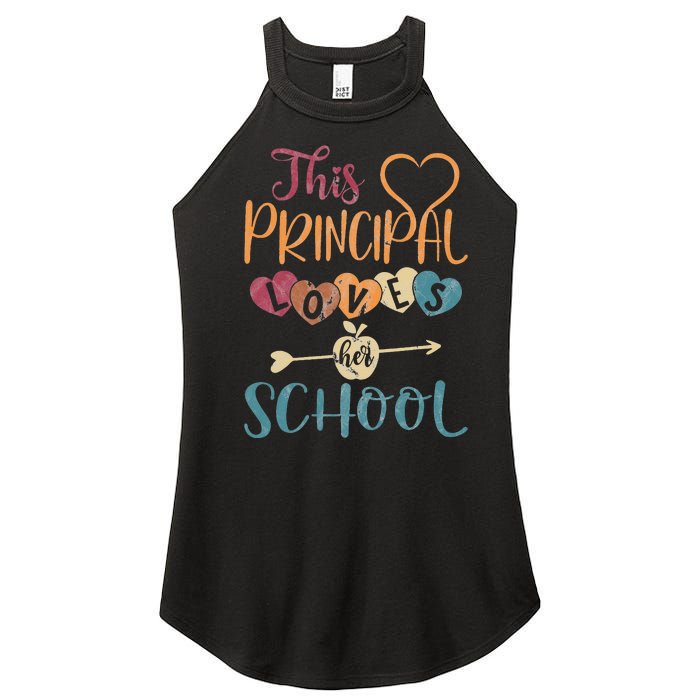 This Principal Loves Her School Teacher Funny Principal Women's Perfect Tri Rocker Tank