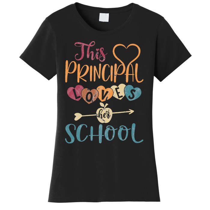 This Principal Loves Her School Teacher Funny Principal Women's T-Shirt