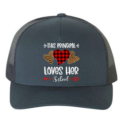 This Principal Loves Her School Head Teacher Valentines Day Gift Yupoong Adult 5-Panel Trucker Hat