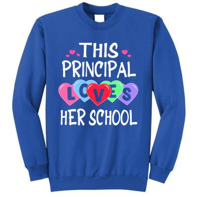 This Principal Loves Her School Gift Valentines Day Meaningful Gift Sweatshirt