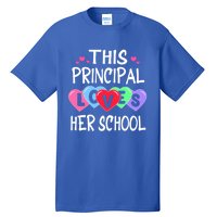 This Principal Loves Her School Gift Valentines Day Meaningful Gift Tall T-Shirt