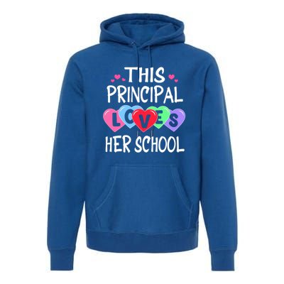 This Principal Loves Her School Gift Valentines Day Meaningful Gift Premium Hoodie