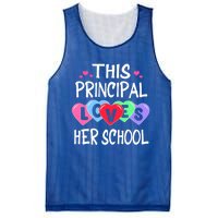 This Principal Loves Her School Gift Valentines Day Meaningful Gift Mesh Reversible Basketball Jersey Tank