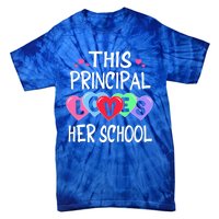 This Principal Loves Her School Gift Valentines Day Meaningful Gift Tie-Dye T-Shirt