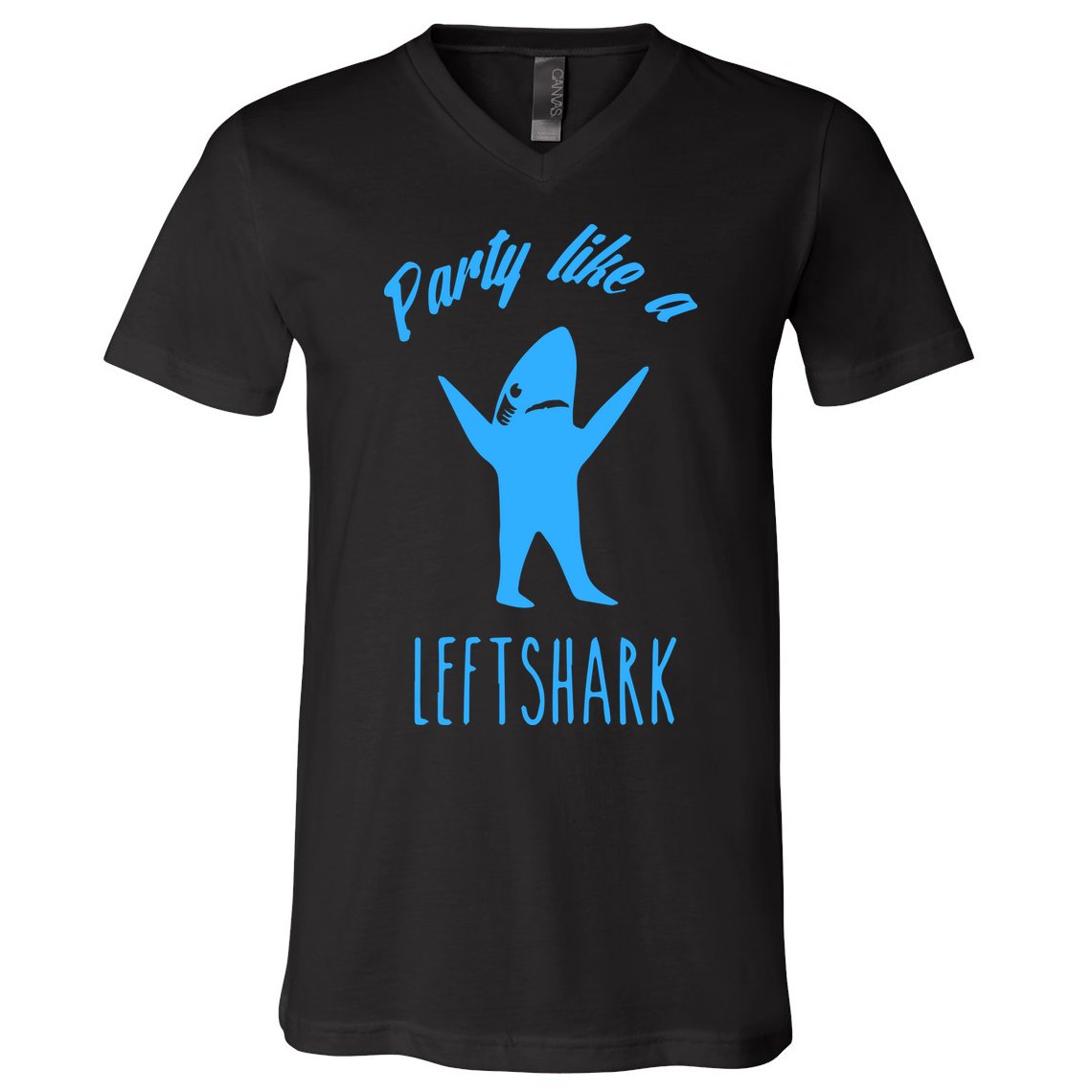 Trending Party Like A Left Shark Gift Christmas Xmas Party Leftshark Dancing Sha V-Neck T-Shirt