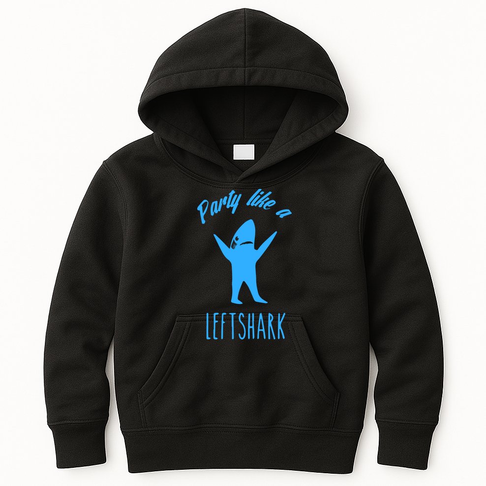 Trending Party Like A Left Shark Gift Christmas Xmas Party Leftshark Dancing Sha Kids Hoodie