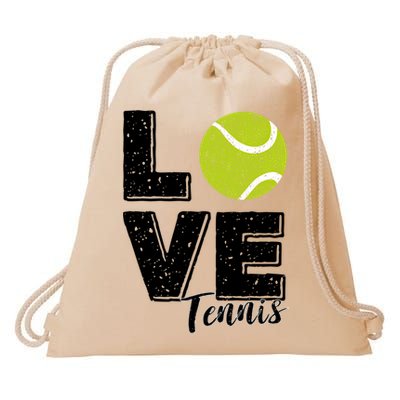 Tennis Player Lover I Love Tennis Gift Drawstring Bag