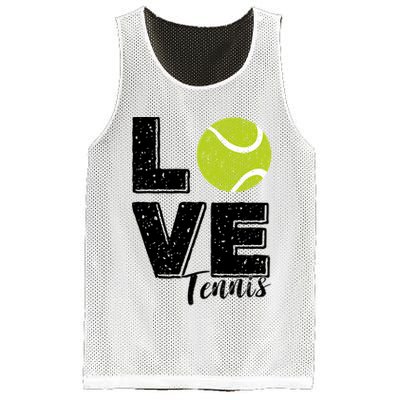 Tennis Player Lover I Love Tennis Gift Mesh Reversible Basketball Jersey Tank