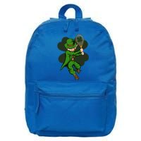 Tennis Player Leprechaun St Patrick's Day Tennis Gift 16 in Basic Backpack