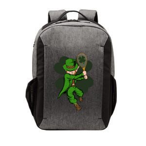 Tennis Player Leprechaun St Patrick's Day Tennis Gift Vector Backpack