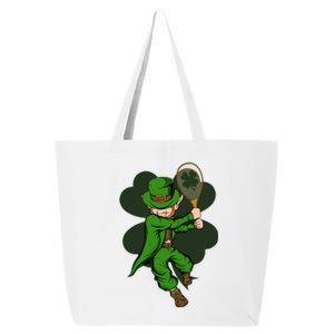 Tennis Player Leprechaun St Patrick's Day Tennis Gift 25L Jumbo Tote