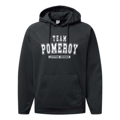 Team Pomeroy Lifetime Member Family Last Name Performance Fleece Hoodie