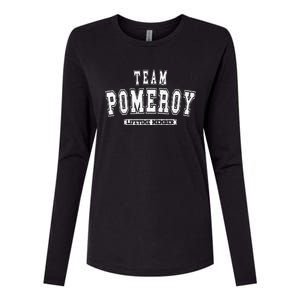 Team Pomeroy Lifetime Member Family Last Name Womens Cotton Relaxed Long Sleeve T-Shirt