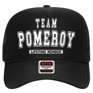 Team Pomeroy Lifetime Member Family Last Name High Crown Mesh Back Trucker Hat