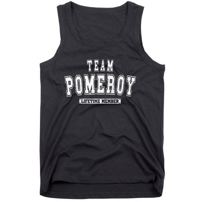 Team Pomeroy Lifetime Member Family Last Name Tank Top