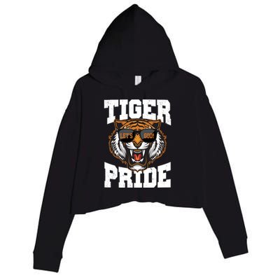 Tiger Pride Lets Goo! Crop Fleece Hoodie