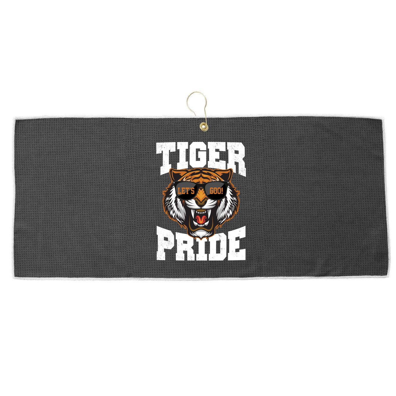 Tiger Pride Lets Goo! Large Microfiber Waffle Golf Towel