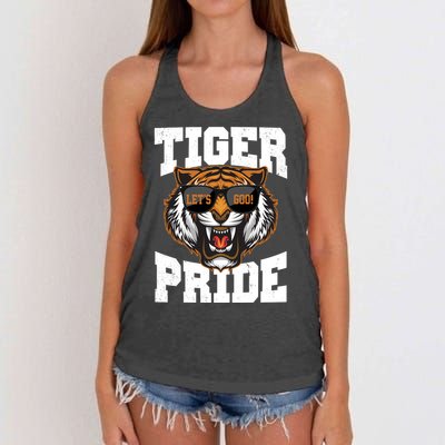 Tiger Pride Lets Goo! Women's Knotted Racerback Tank
