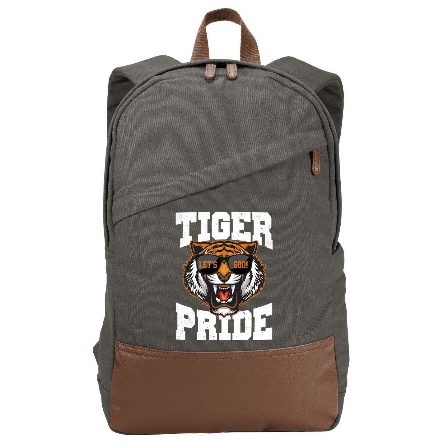Tiger Pride Lets Goo! Cotton Canvas Backpack