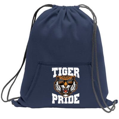 Tiger Pride Lets Goo! Sweatshirt Cinch Pack Bag