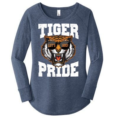 Tiger Pride Lets Goo! Women's Perfect Tri Tunic Long Sleeve Shirt