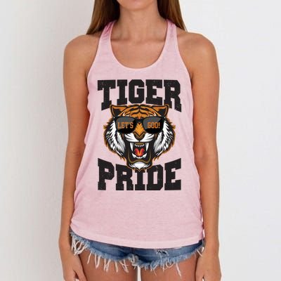 Tiger Pride Lets Goo! Women's Knotted Racerback Tank