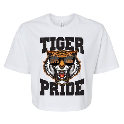 Tiger Pride Lets Goo! Bella+Canvas Jersey Crop Tee