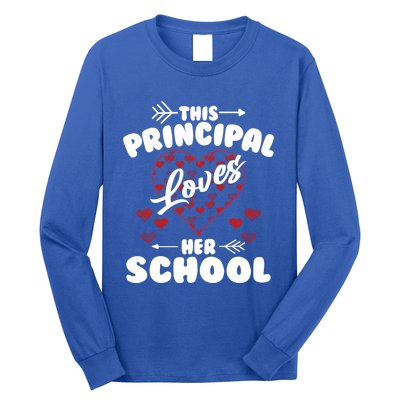 This Principal Loves Her School Happy Principals Day Cute Gift Long Sleeve Shirt