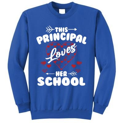 This Principal Loves Her School Happy Principals Day Cute Gift Sweatshirt