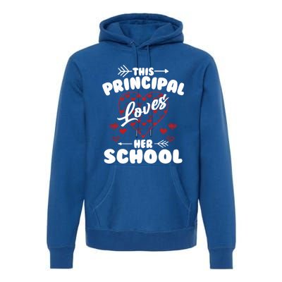 This Principal Loves Her School Happy Principals Day Cute Gift Premium Hoodie