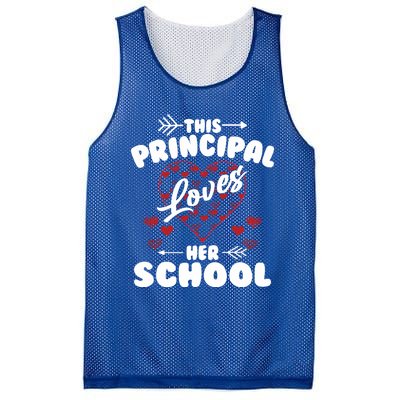 This Principal Loves Her School Happy Principals Day Cute Gift Mesh Reversible Basketball Jersey Tank