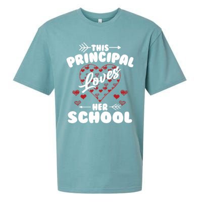 This Principal Loves Her School Happy Principals Day Cute Gift Sueded Cloud Jersey T-Shirt