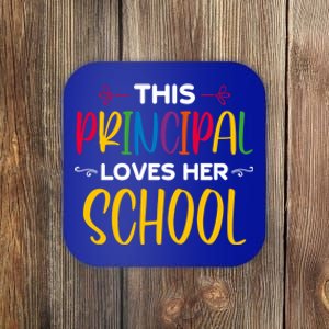 This Principal Loves Her School Principal Day Principals Day Cool Gift Coaster