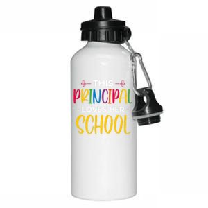 This Principal Loves Her School Principal Day Principals Day Cool Gift Aluminum Water Bottle