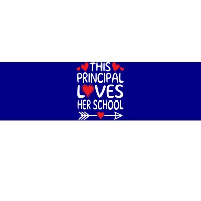 This Principal Loves Her School Valentines Day Class Hearts Gift Bumper Sticker