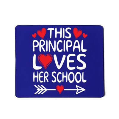 This Principal Loves Her School Valentines Day Class Hearts Gift Mousepad