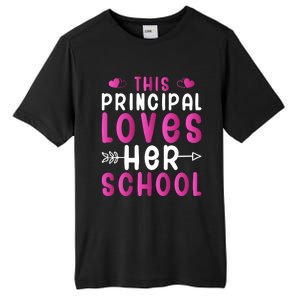 This Principal Loves Her School Valentines Day Gift Cute Gift Tall Fusion ChromaSoft Performance T-Shirt