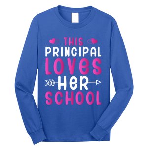 This Principal Loves Her School Valentines Day Gift Cute Gift Long Sleeve Shirt