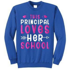 This Principal Loves Her School Valentines Day Gift Cute Gift Sweatshirt