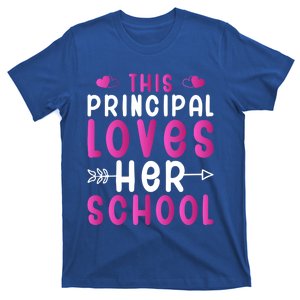 This Principal Loves Her School Valentines Day Gift Cute Gift T-Shirt