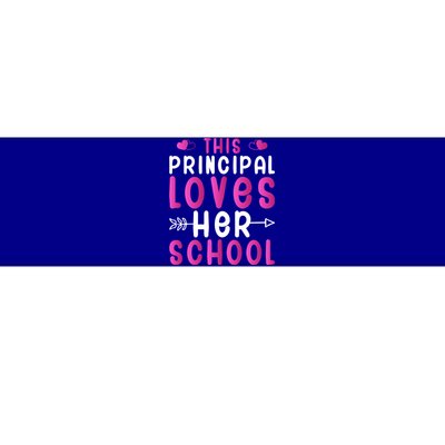 This Principal Loves Her School Valentines Day Gift Cute Gift Bumper Sticker