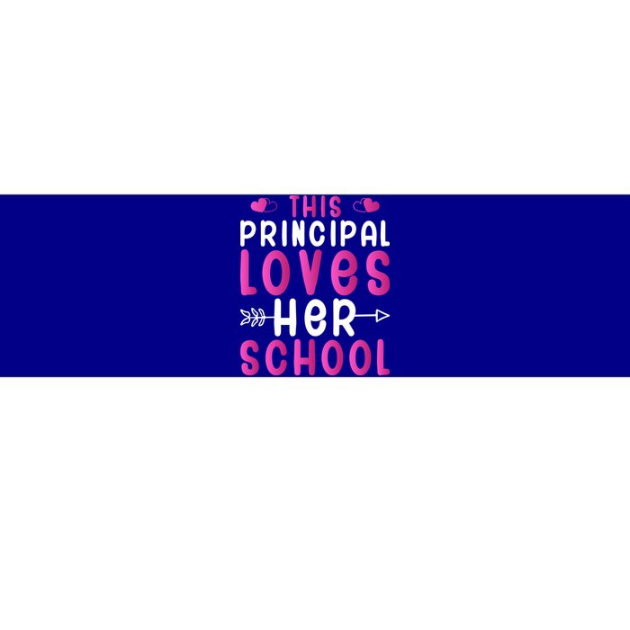 This Principal Loves Her School Valentines Day Gift Cute Gift Bumper Sticker