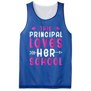 This Principal Loves Her School Valentines Day Gift Cute Gift Mesh Reversible Basketball Jersey Tank